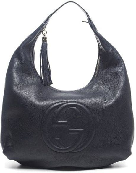 gucci blue hobo|Gucci hobo bag navy blue.